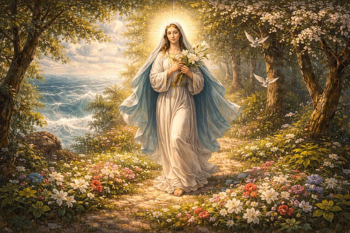 Najświętsza Maryja Panna w majowym gaju