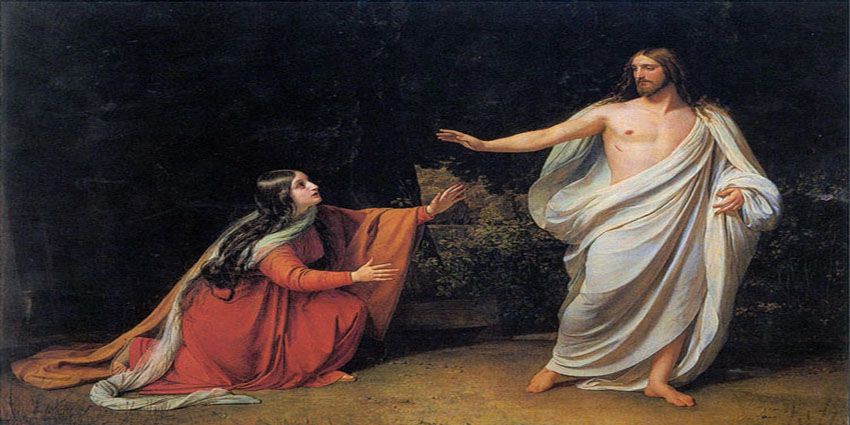Maria Magdalena spotyka zmartwychwstałego Chrystusa
